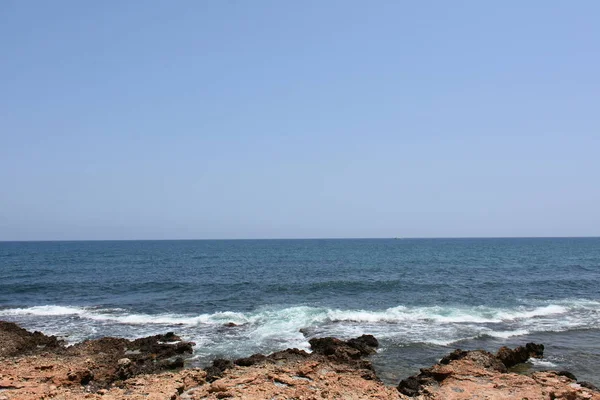 Hermoso Paisaje Marino Montañas Cielo — Foto de Stock