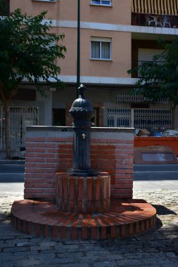 Detail view of outdoor fire hydrant on city street