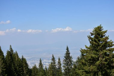 beautiful landscape and mountains and sky