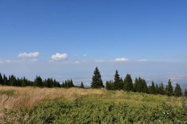 beautiful landscape and mountains and sky