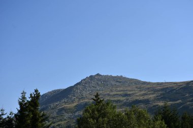 beautiful landscape and the village and the sky,