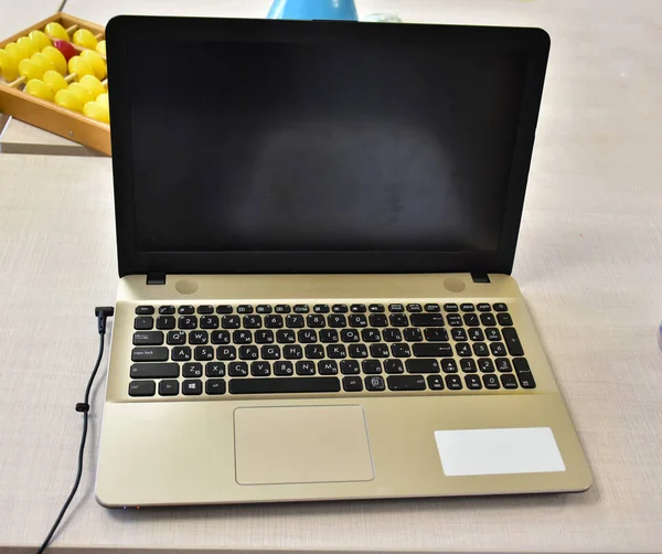 Laptop Fehér Háttér — Stock Fotó