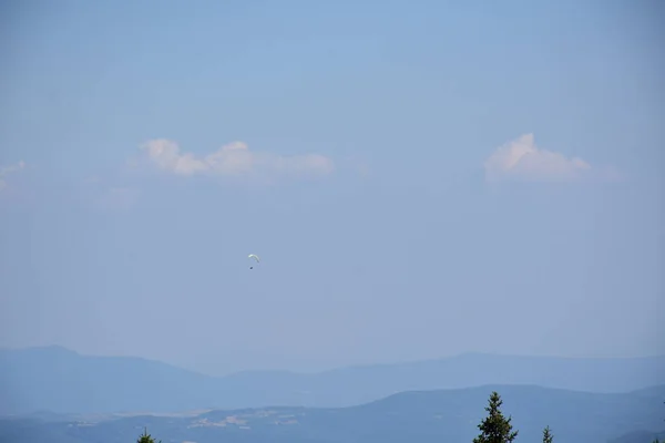 Parachutiste Vole Contre Ciel — Photo