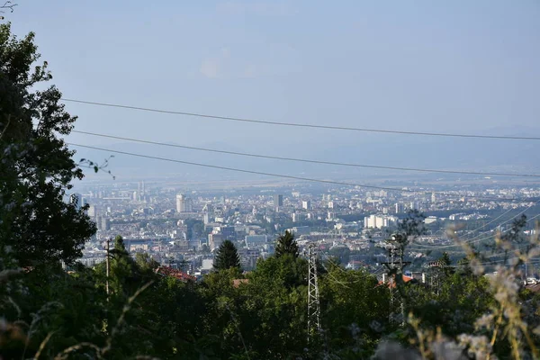 Όμορφο Τοπίο Και Χωριό Και Ουρανός — Φωτογραφία Αρχείου