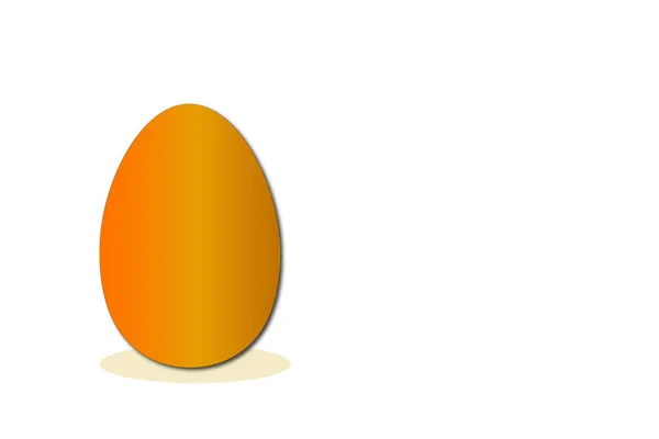 Απεικόνιση Ενός Αυγού Και Ενός Κουνελιού Του Πάσχα — Φωτογραφία Αρχείου