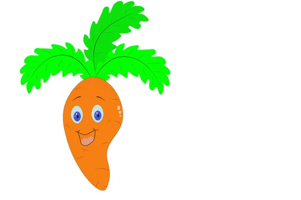 Illustration Carrots White Background — Stock Photo, Image