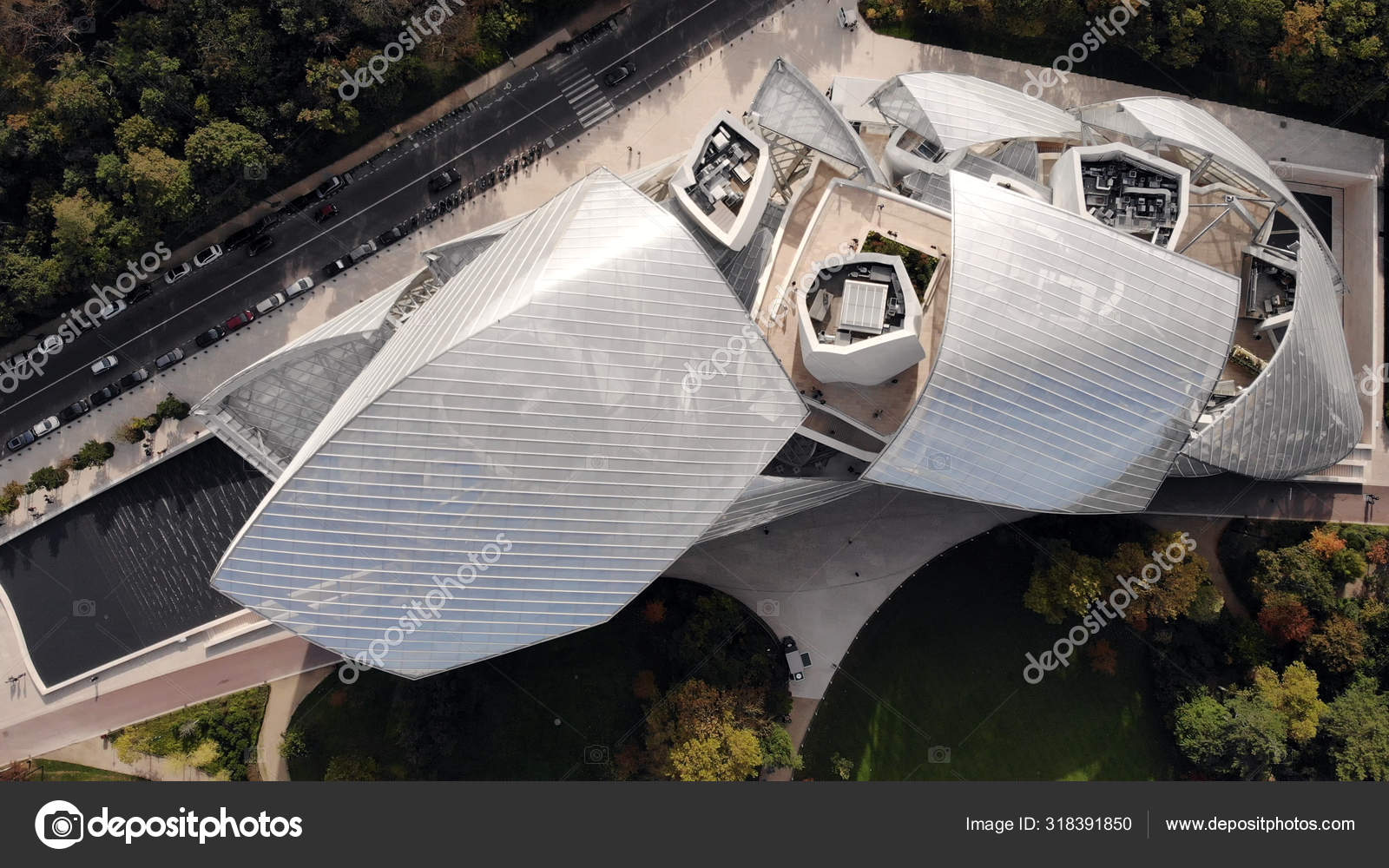 Building of Louis Vuitton in Paris Editorial Stock Image - Image