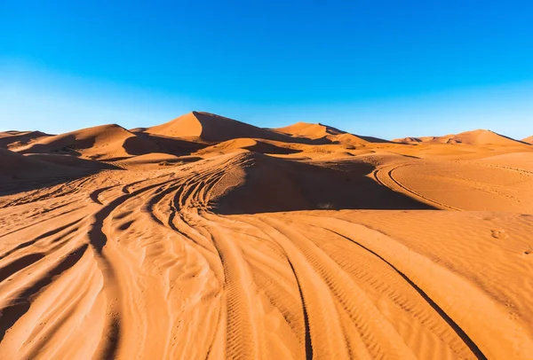 Sand dunes of Erg Chebbi in the Sahara Desert, Morocco — Stock Photo, Image