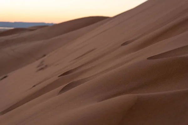 Písečné duny Erg Chebbi v poušti Sahara, Maroko — Stock fotografie