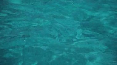 Yeşil su arka planı. Zanzibar 'da turkuaz su, Hint Okyanusu, Tanzanya