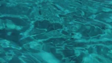 Yeşil su arka planı. Zanzibar 'da turkuaz su, Hint Okyanusu, Tanzanya