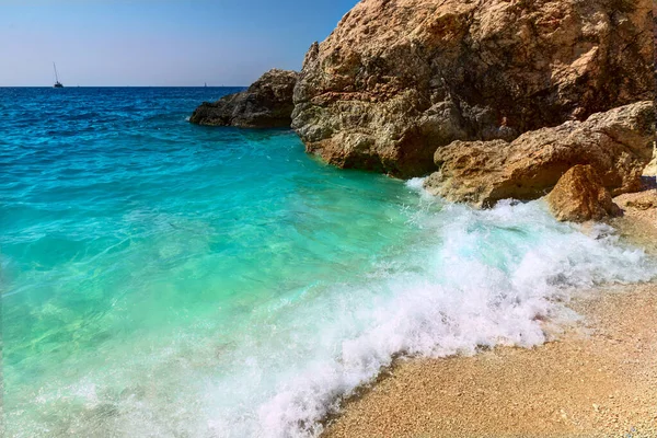 Beach Lefkada Island — Stock Photo, Image