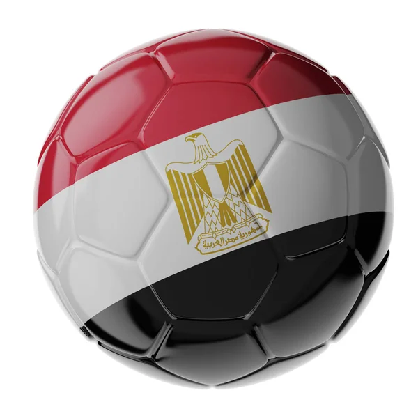 Voetbal. Vlag van Egypte — Stockfoto