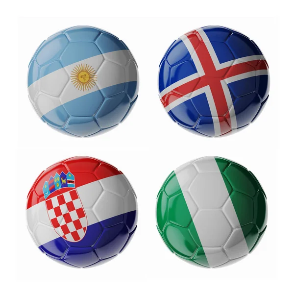 Voetbal/soccer ballen — Stockfoto