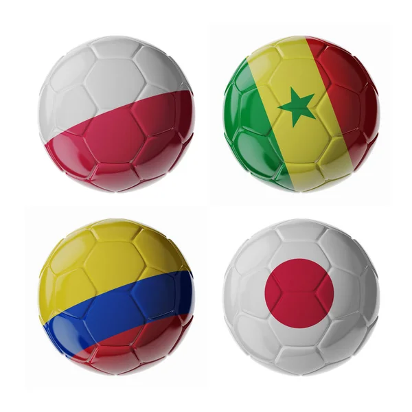 Voetbal/soccer ballen — Stockfoto