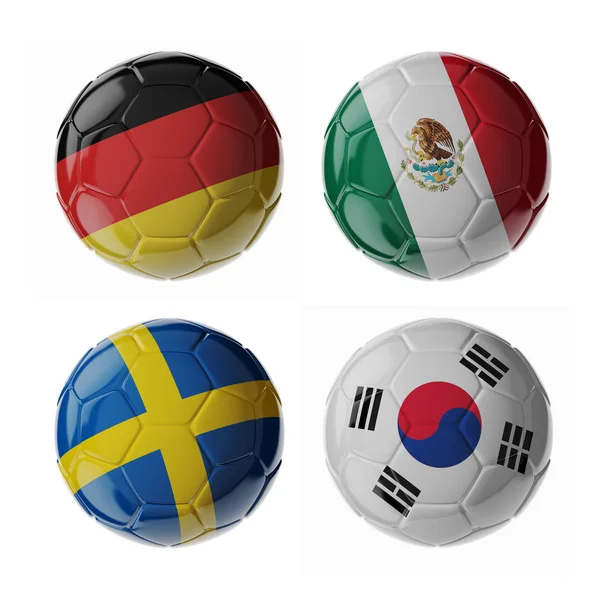 Calcio / palloni da calcio Immagine Stock