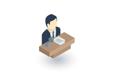 işadamı konferans simgesi