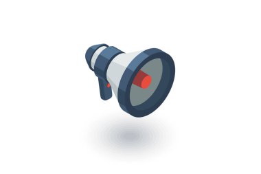 megafon izometrik simgesi