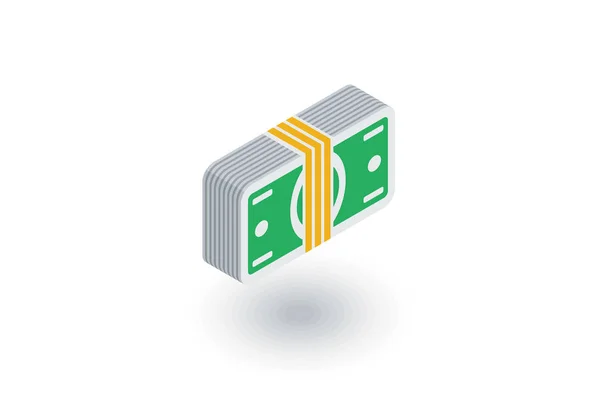 Dollar biljetten pictogram — Stockvector