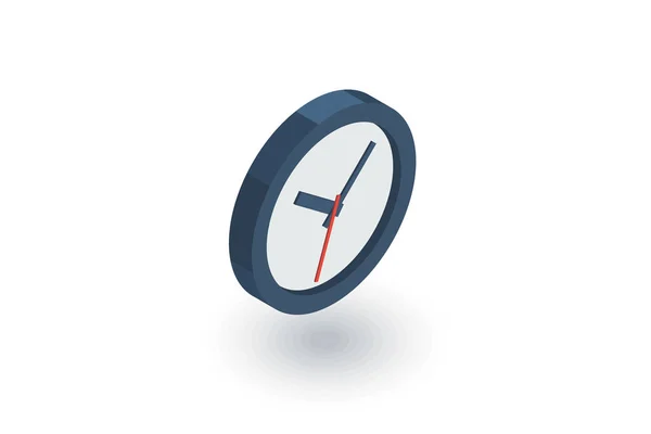 Reloj Icono isométrico — Vector de stock