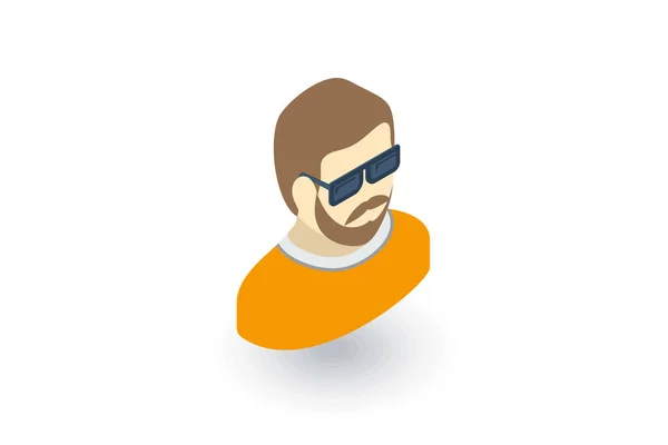 Man in Sun glasses icon — стоковый вектор