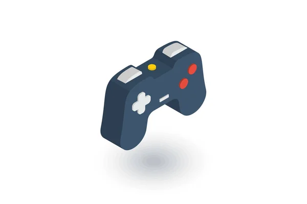 Joystick, ícone de jogo isométrico plana. vetor 3d — Vetor de Stock