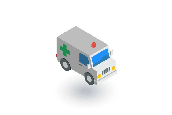 Ambulance, medische auto pictogram — Stockvector