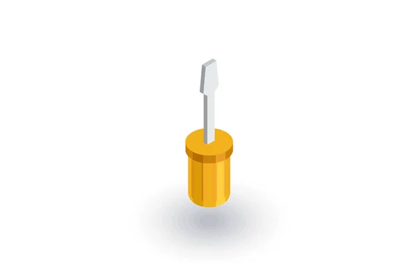 Izometryczne ikona śrubokręt — Wektor stockowy