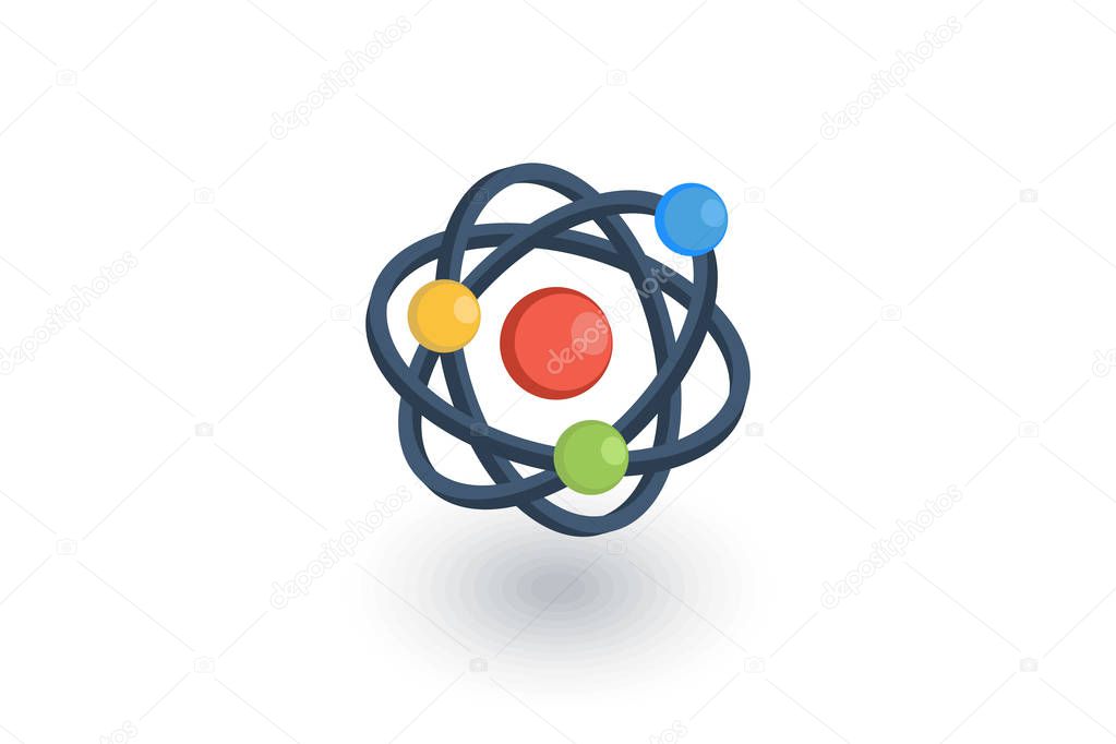 Atom, Physic Symbol icon