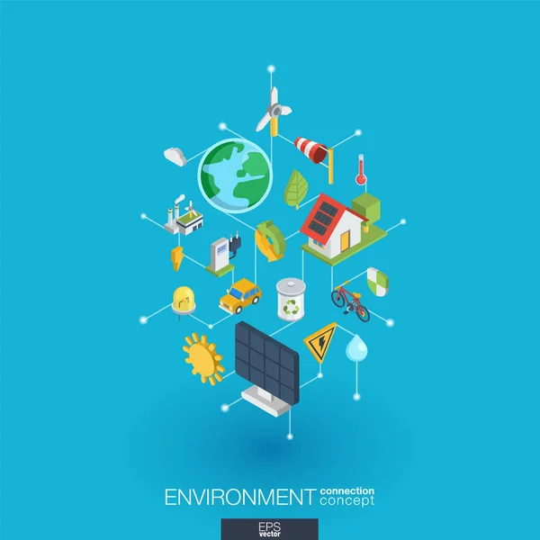 Ícones web ambientais — Vetor de Stock