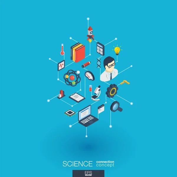 Icônes Web de la science — Image vectorielle