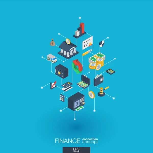 Web Finanzas Iconos — Vector de stock