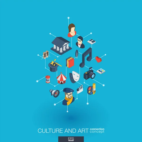 Culture and art integrated icons — Stock Vector