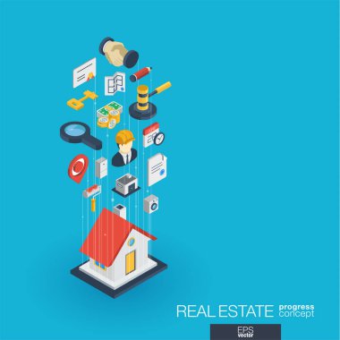 3d web simgeler Emlak entegre. 