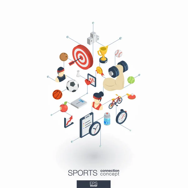 Iconos web de deporte — Vector de stock