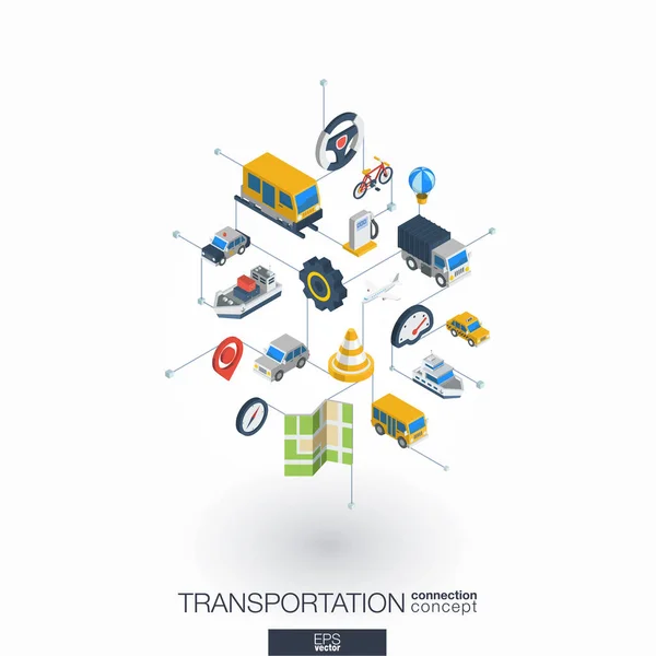 Iconos web de transporte — Vector de stock