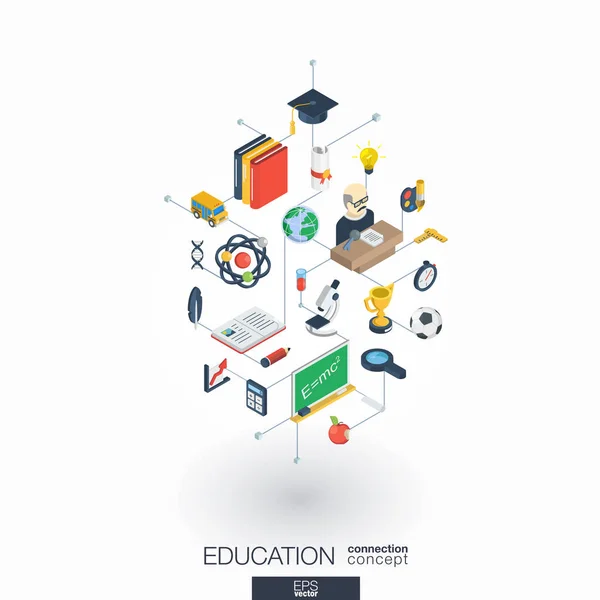 Education web icons — Stock Vector