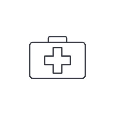 Ecza ince çizgi simgesi. 