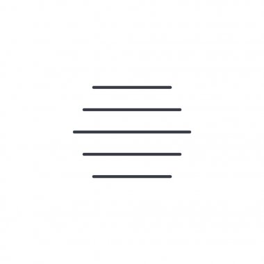 sis hava ince çizgi simgesi. 