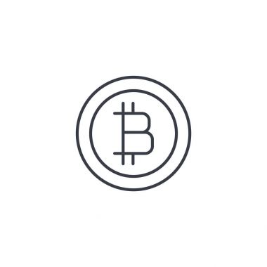 simge bitcoin para birimi, dijital ödeme para, internet bankacılık, finans ve para ince çizgi