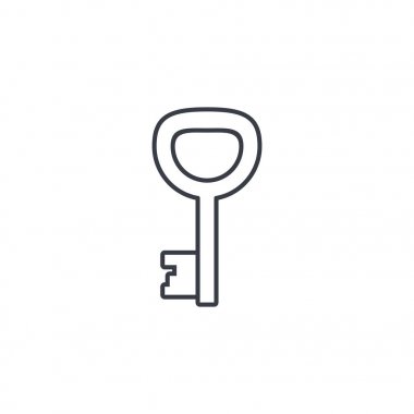 Anahtar ince satırı simgesi. 