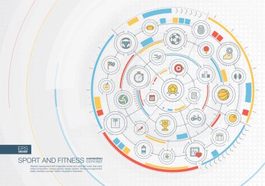 Spor ve fitness arka plan. 