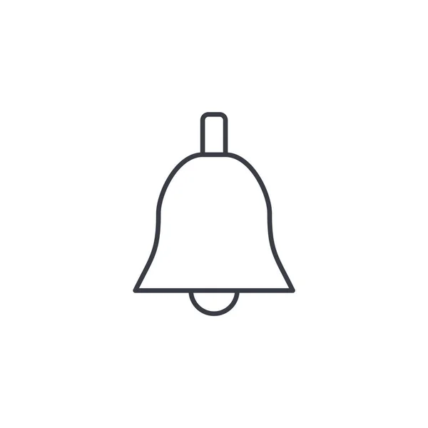 Bell ringer tenká linie ikona. — Stockový vektor