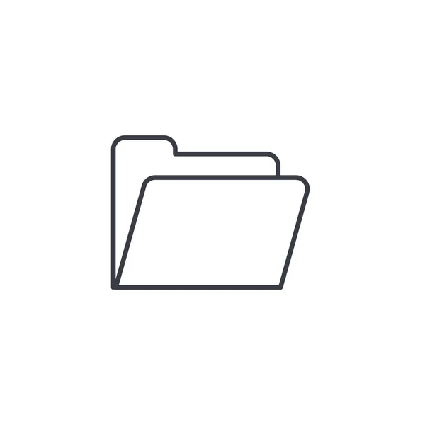 Dateiordner Thin Line Icon. — Stockvektor