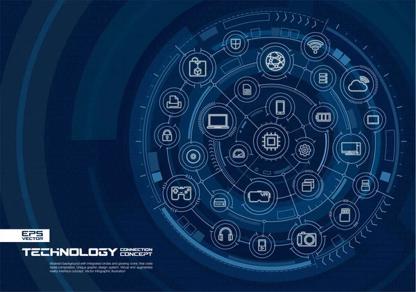 Abstract technology background. — Stock Vector
