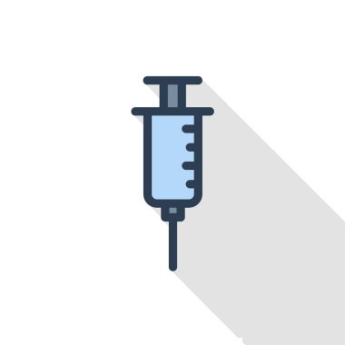 Enjeksiyon ince çizgi simgesi