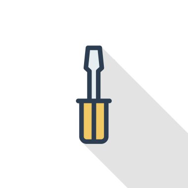 tornavida ince çizgi simgesi