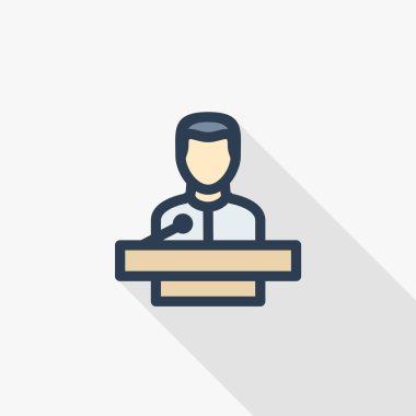 işadamı konferans simgesi