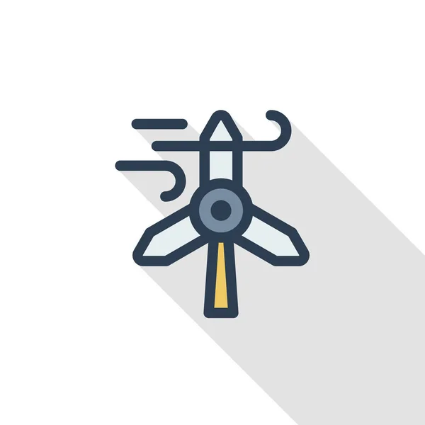 Windmill energy icon — Stock Vector