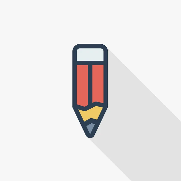 Pencil thin line icon — Stock Vector